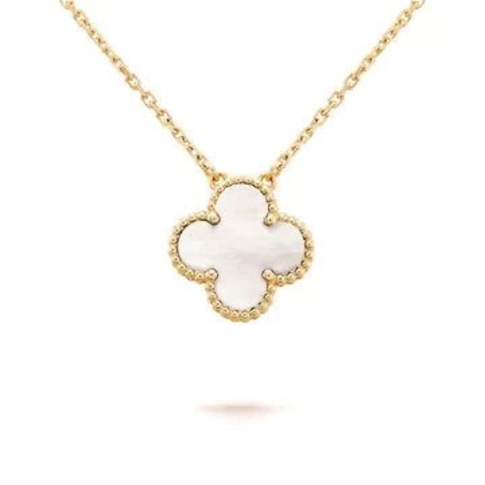 Van Cleef Kolye Gold-White - Van Cleef & Arpels aksesuar - görsel 2 | ZAINI
