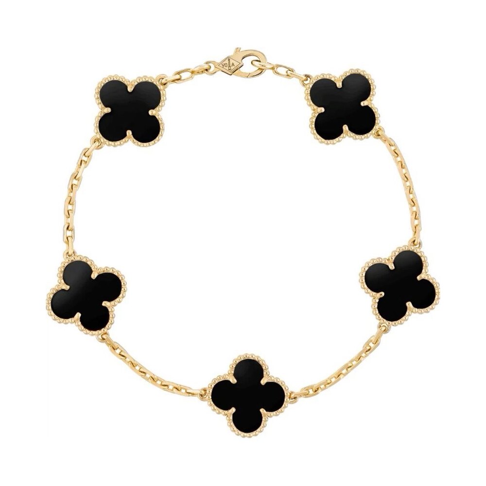 Van Cleef Bileklik Gold-Siyah - Van Cleef & Arpels aksesuar - görsel 1 | ZAINI