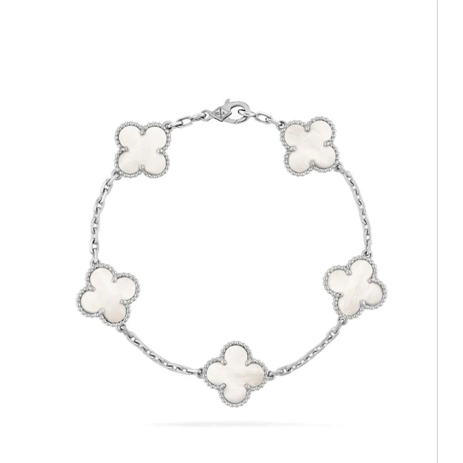 Van Cleef Bileklik Silver-Beyaz - Van Cleef & Arpels aksesuar - görsel 1 | ZAINI