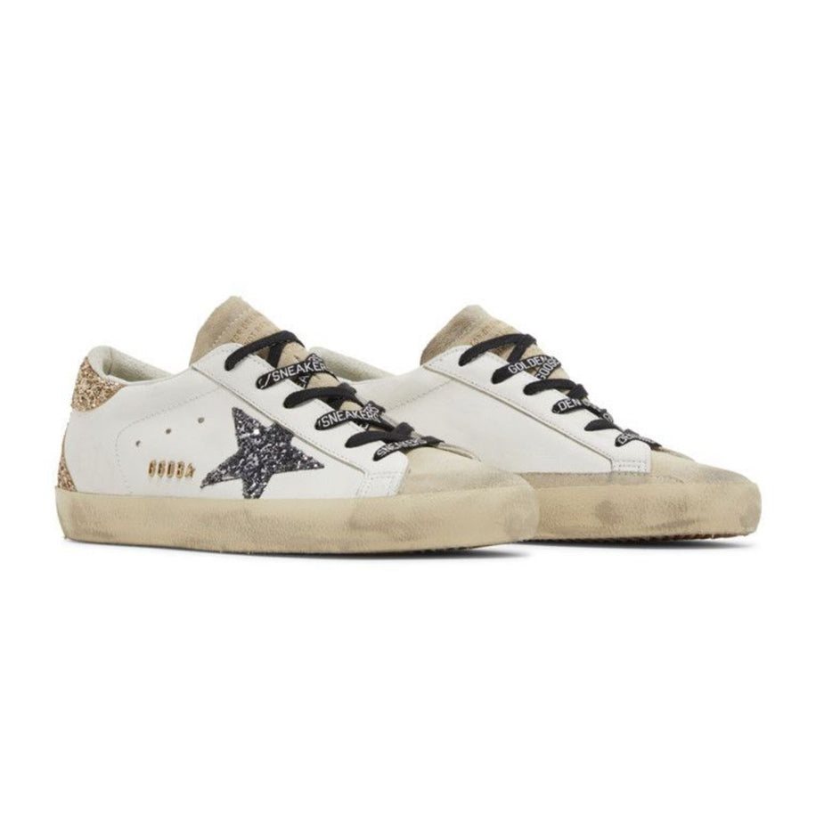Golden Goose Super-Star Silver Glitter Star - Golden Goose ayakkabı - görsel 2 | ZAINI