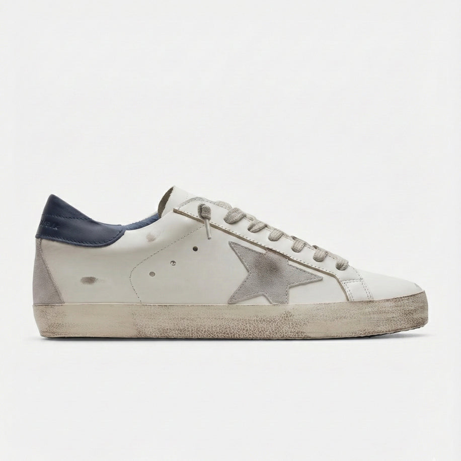 Golden Goose Super-Star Navy White - Golden Goose ayakkabı - görsel 1 | ZAINI