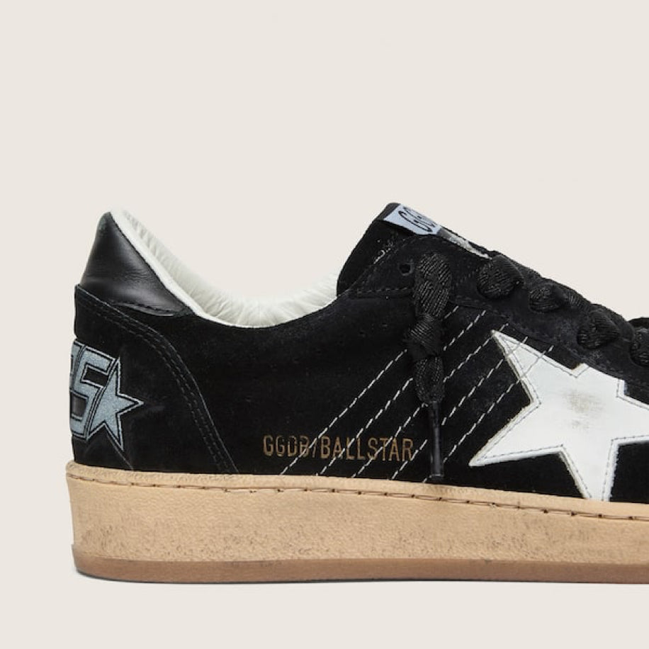 Golden Goose Ball-Star Black Suede Distressed - Golden Goose ayakkabı - görsel 4 | ZAINI