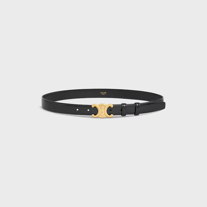 Celine Triomphe Belt in Natural Calfskin Black - Celine aksesuar - görsel 2 | ZAINI