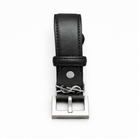 Saint Laurent Cassandre Thin Belt in Smooth Leather – Black - Saint Laurent aksesuar - görsel 1 | ZAINI