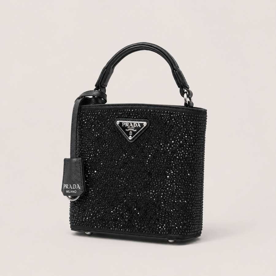 Prada Taşlı Kova - Prada çanta - görsel 1 | ZAINI