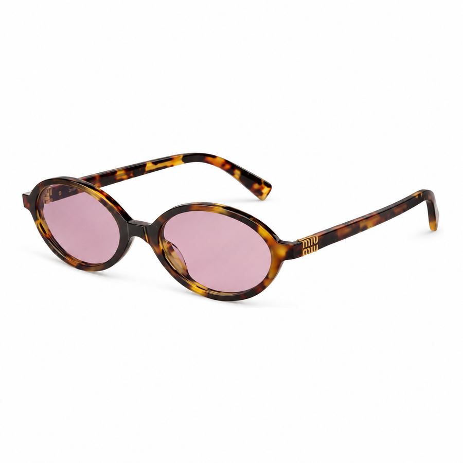 Miu Miu Leopard-Pink Güneş Gözlüğü - Miu Miu gözlük - görsel 1 | ZAINI