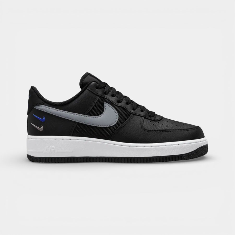 Nike Air Force 1 ‘07 Double Swoosh-Black Racer Blue - Nike ayakkabı - görsel 1 | ZAINI