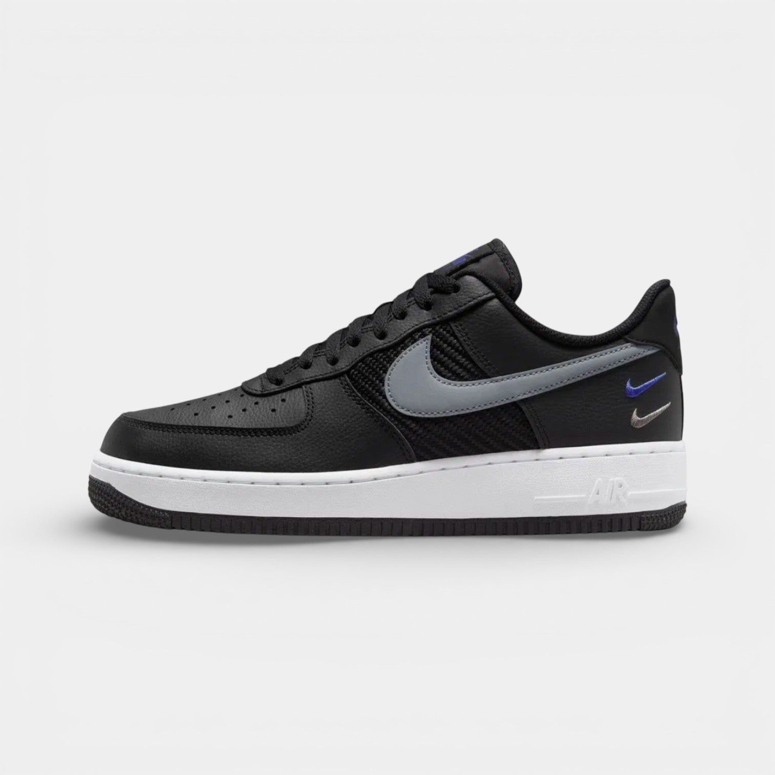 Nike Air Force 1 ‘07 Double Swoosh-Black Racer Blue - Nike ayakkabı - görsel 3 | ZAINI