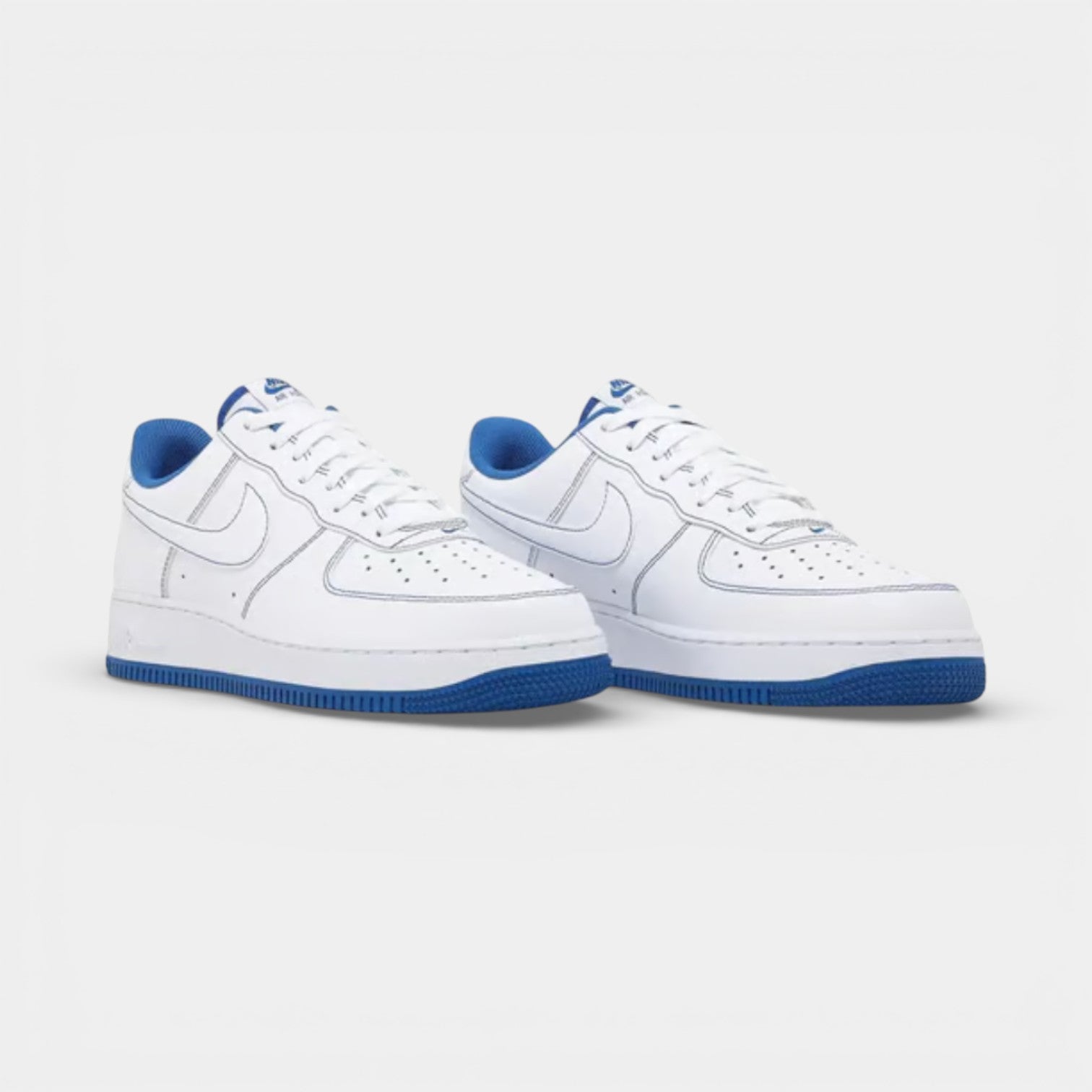 Nike Air Force 1 '07 Contrast Stitch White Navy - Nike ayakkabı - görsel 3 | ZAINI
