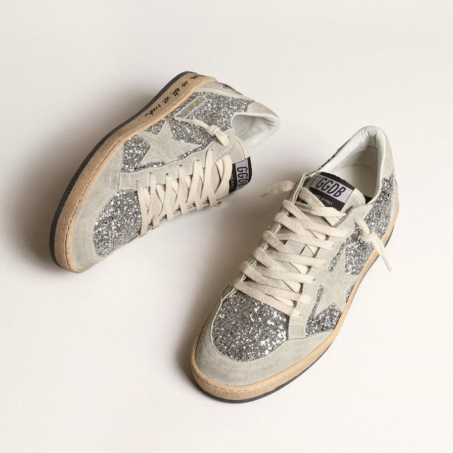 Golden Goose Silver Glitter Suede - Golden Goose ayakkabı - görsel 2 | ZAINI