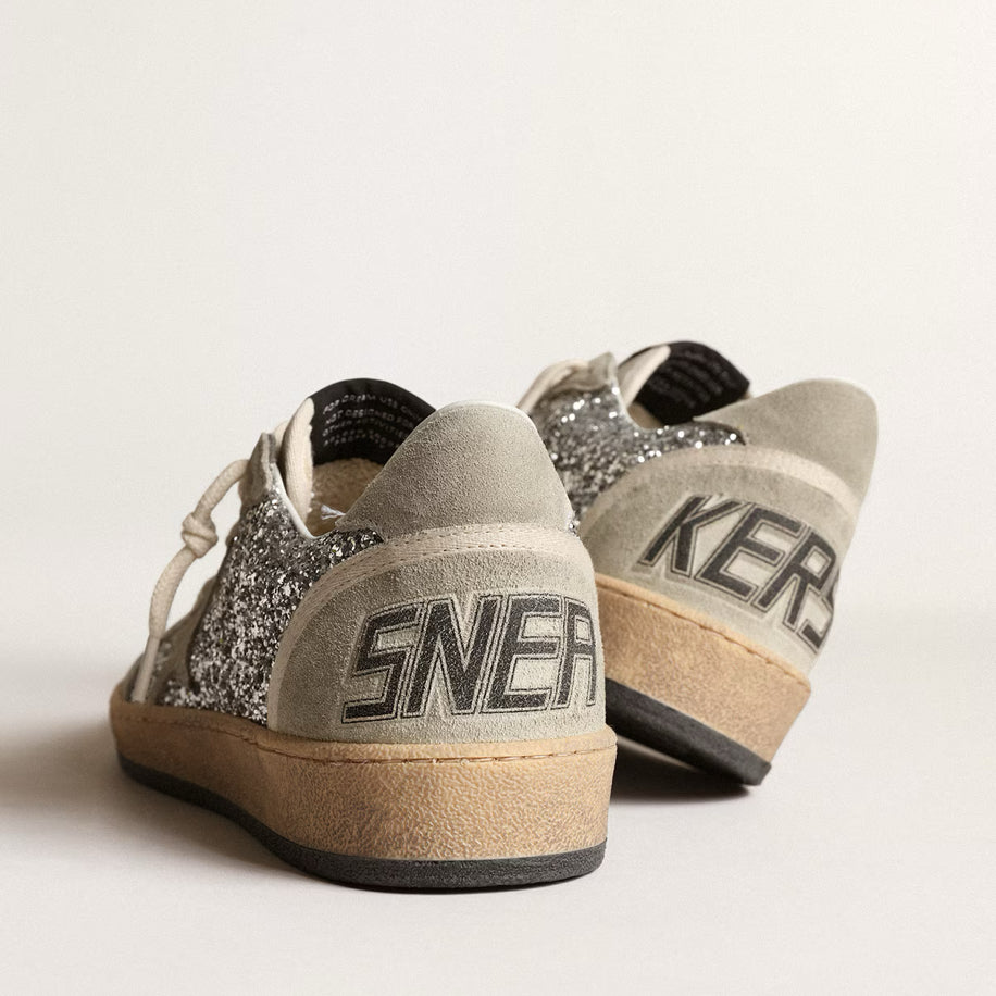 Golden Goose Silver Glitter Suede - Golden Goose ayakkabı - görsel 3 | ZAINI
