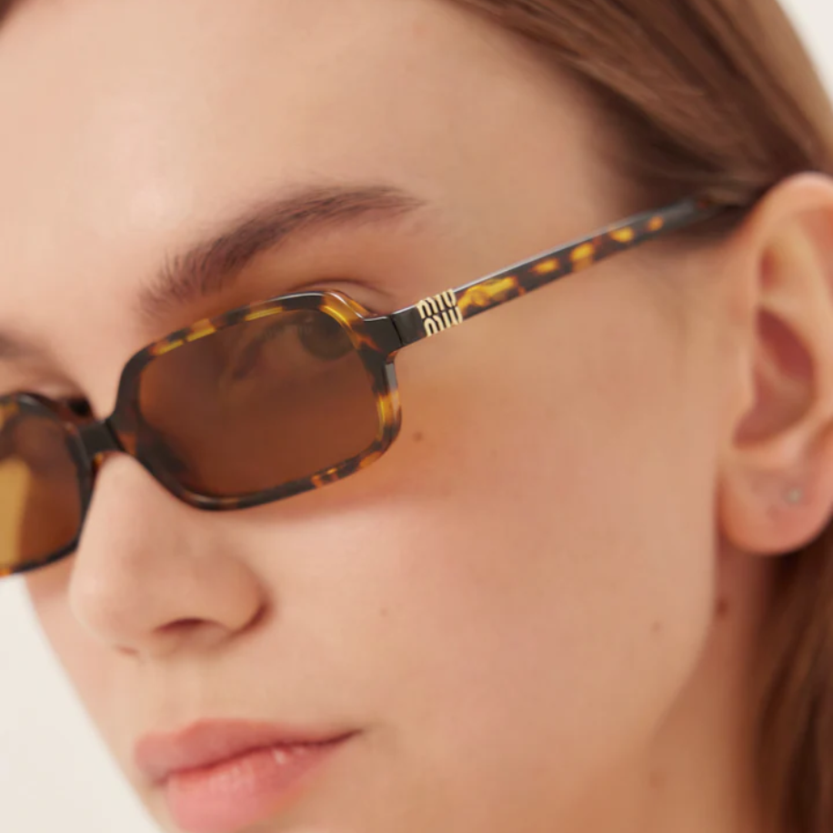 Miu Miu Brown Güneş Gözlüğü - Miu Miu gözlük - görsel 4 | ZAINI