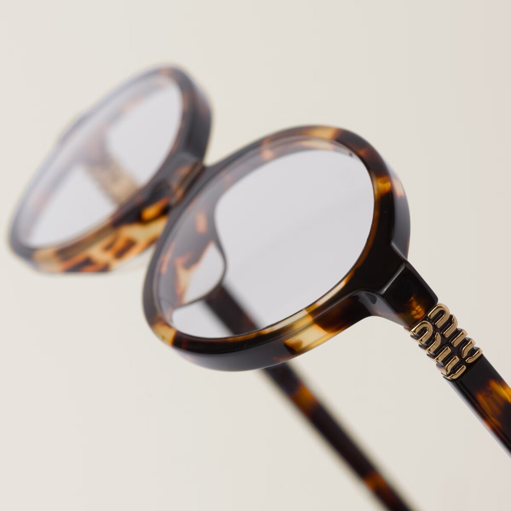 Miu Miu SMU04Z Leopard-Şeffaf Gözlük - Miu Miu gözlük - görsel 4 | ZAINI