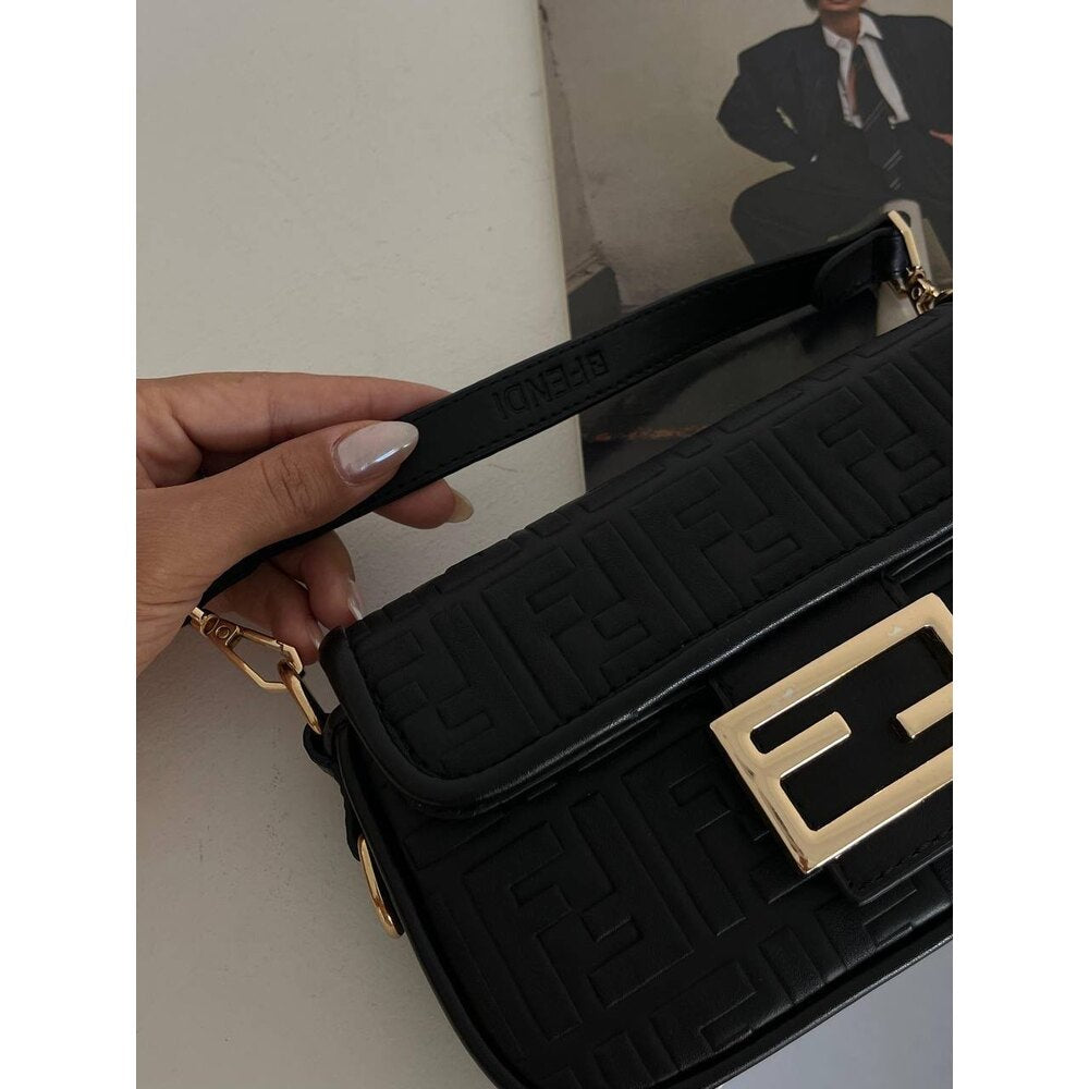 Fendi Baget Mini Bag Leather Black - Fendi çanta - görsel 3 | ZAINI