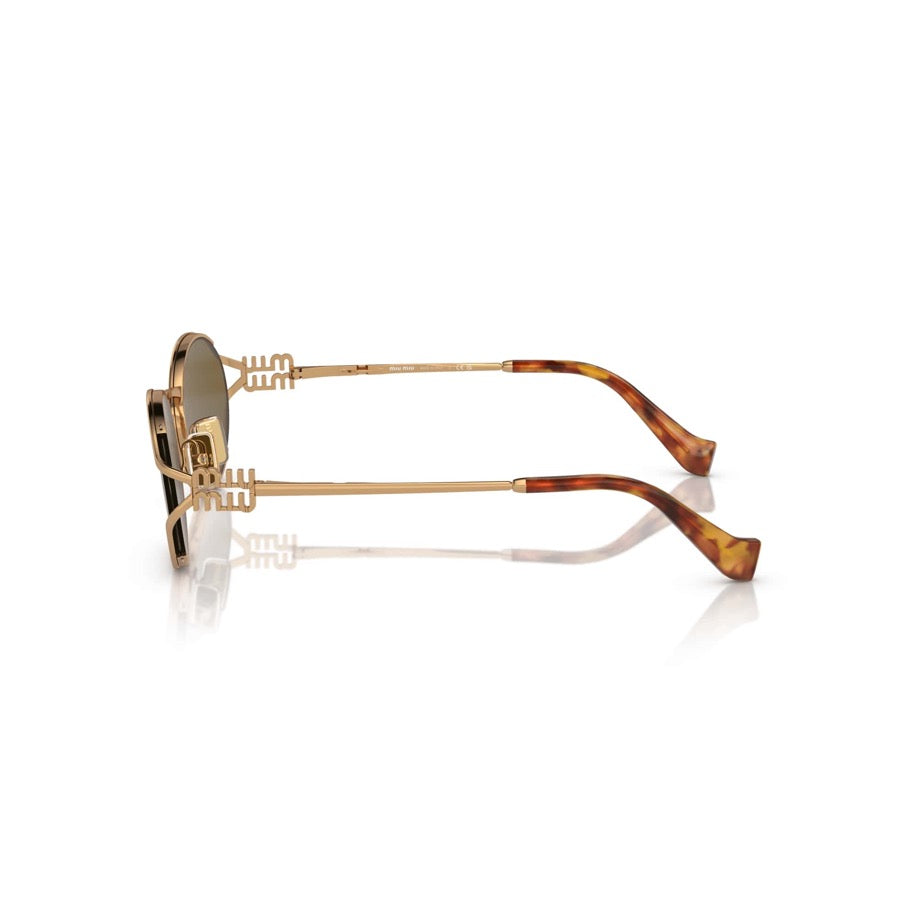 Miu Miu SM7 52 Y Gold Güneş Gözlüğü - Miu Miu gözlük - görsel 3 | ZAINI