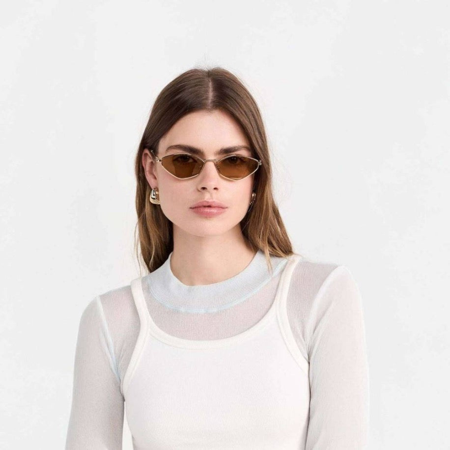 Miu Miu Brown Gold Güneş Gözlüğü - Miu Miu gözlük - görsel 4 | ZAINI