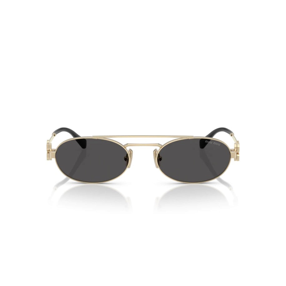 Miu Miu Logo 54ZS Pale Gold Dark Kadın Güneş Gözlüğü - Miu Miu gözlük - görsel 2 | ZAINI
