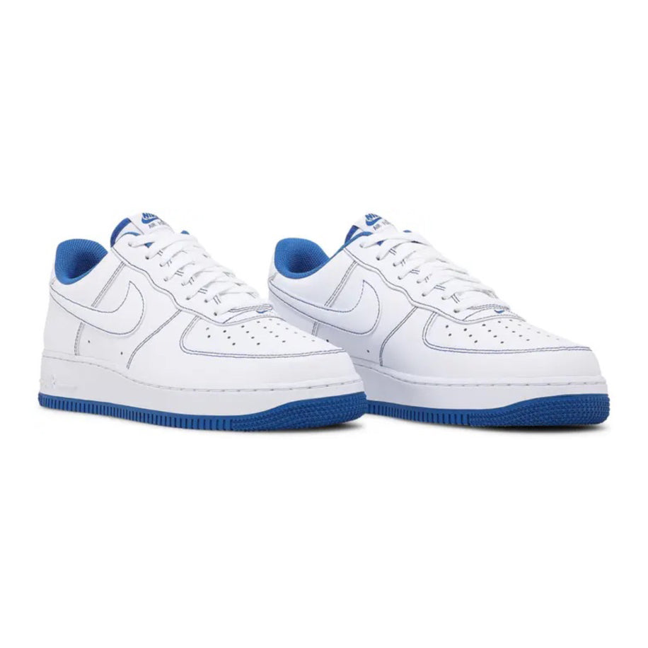 Nike Air Force 1 '07 'Contrast Stitch - White Game Royal' - Nike ayakkabı - görsel 4 | ZAINI
