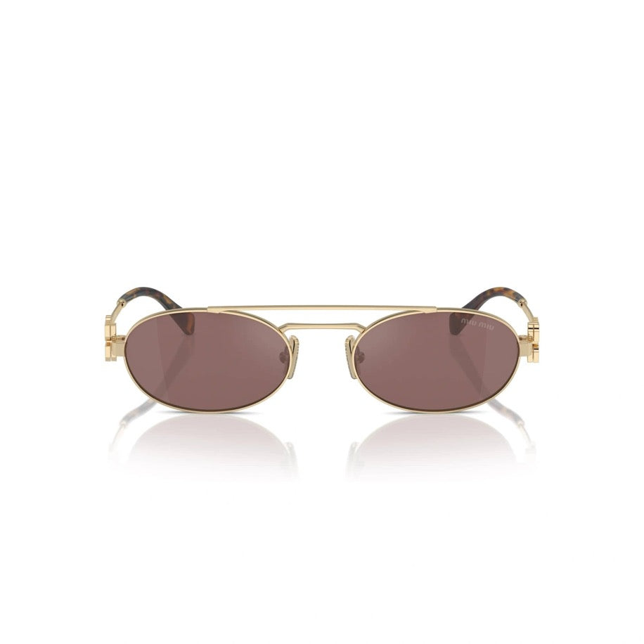 Miu Miu Brown Gold Güneş Gözlüğü - Miu Miu gözlük - görsel 2 | ZAINI