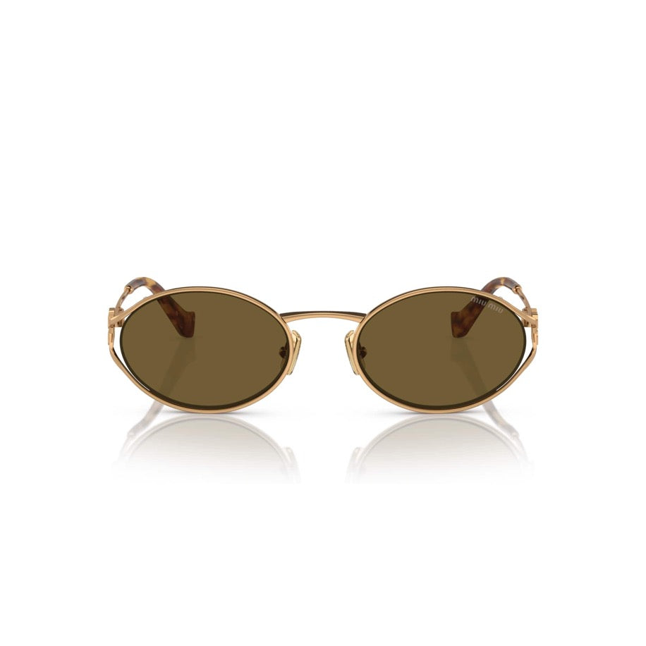 Miu Miu SM7 52 Y Gold Güneş Gözlüğü - Miu Miu gözlük - görsel 2 | ZAINI