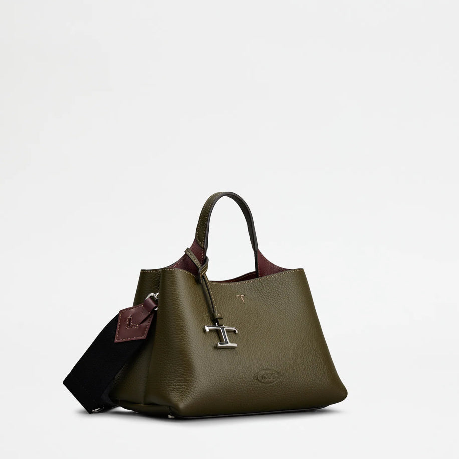 Tod's Bag in Leather Micro Green - Tod's çanta - görsel 3 | ZAINI