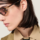 Miu Miu Leopard-Pink Güneş Gözlüğü - Miu Miu gözlük - görsel 3 | ZAINI