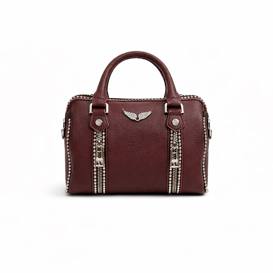 Zadig & Voltaire XS Sunny Studs Bag Bordeaux - Zadig & Voltaire çanta - görsel 1 | ZAINI