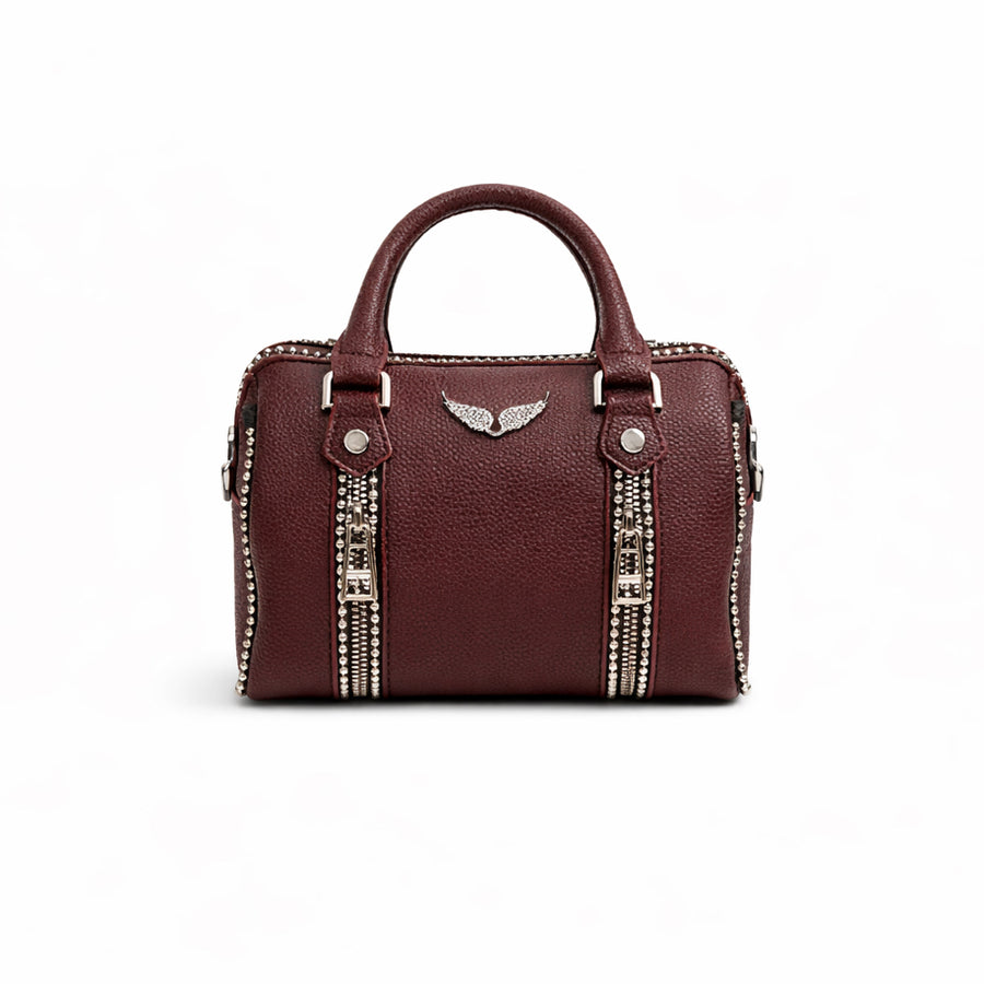 Zadig & Voltaire XS Sunny Studs Bag Bordeaux - Zadig & Voltaire çanta - görsel 1 | ZAINI
