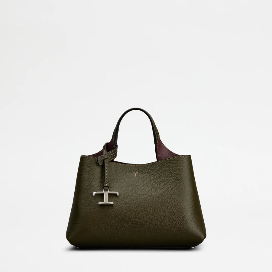 Tod's Bag in Leather Micro Green - Tod's çanta - görsel 1 | ZAINI