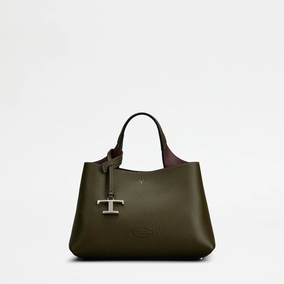 Tod's Bag in Leather Micro Green - Tod's çanta - görsel 1 | ZAINI