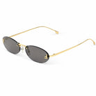 Fendi Rimless Oval Gold Black Güneş Gözlüğü - Fendi gözlük - görsel 3 | ZAINI
