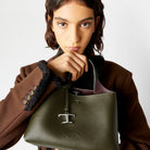 Tod's Bag in Leather Micro Green - Tod's çanta - görsel 2 | ZAINI
