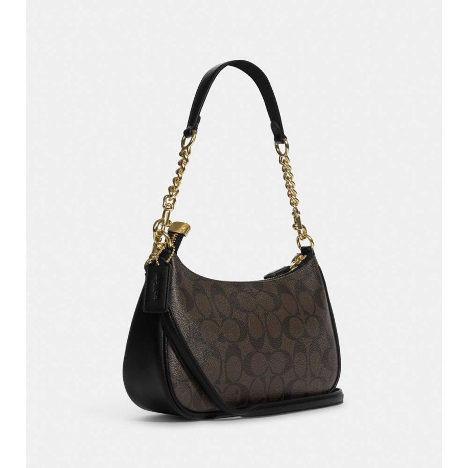 Coach Teri Shoulder Bag Walnut Black - Coach çanta - görsel 3 | ZAINI