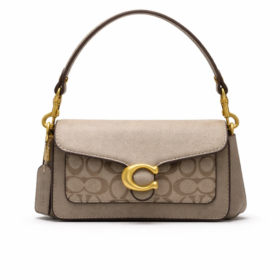 Coach Tabby Shoulder Monogram Bag20’ Cream - Coach çanta - görsel 1 | ZAINI
