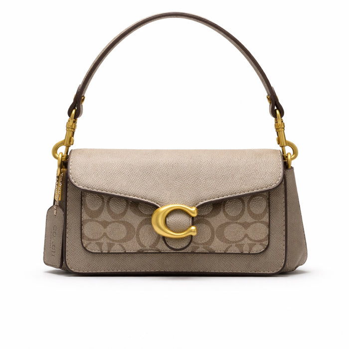 Coach Tabby Shoulder Monogram Bag20’ Cream
