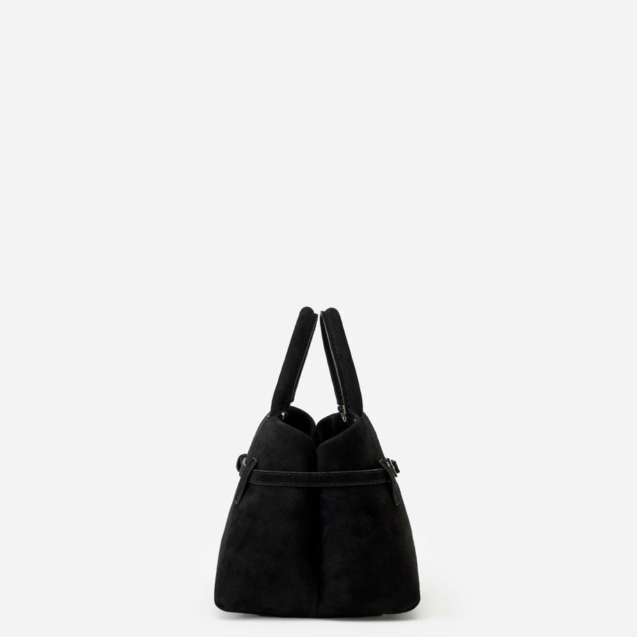 Manu Atelier Le Cambon 25 Black Suede - Manu Atelier çanta - görsel 2 | ZAINI