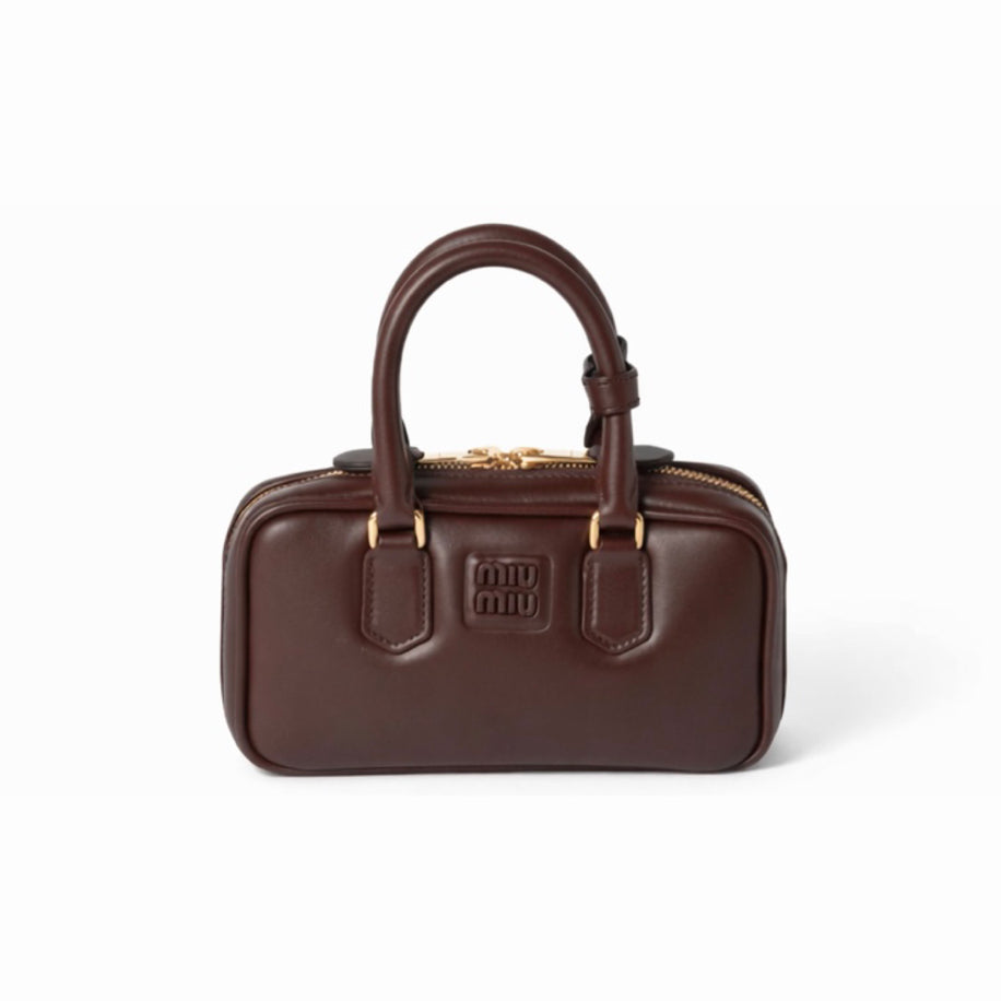 Miu Miu Arcadie Leather Bag Briarwood - Miu Miu çanta - görsel 1 | ZAINI