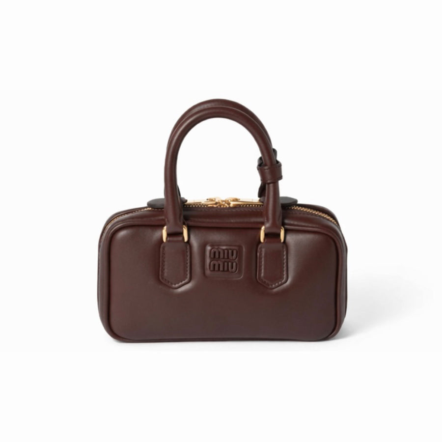 Miu Miu Arcadie Leather Bag Briarwood - Miu Miu çanta - görsel 1 | ZAINI