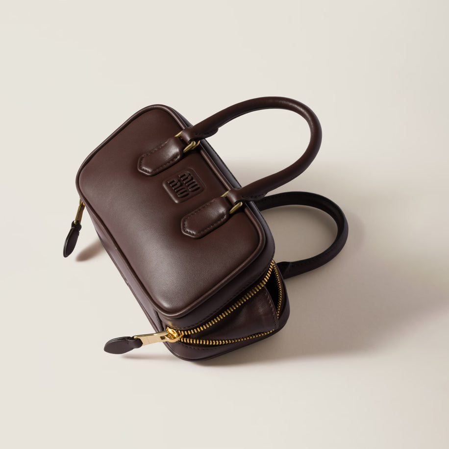 Miu Miu Arcadie Leather Bag Briarwood - Miu Miu çanta - görsel 2 | ZAINI