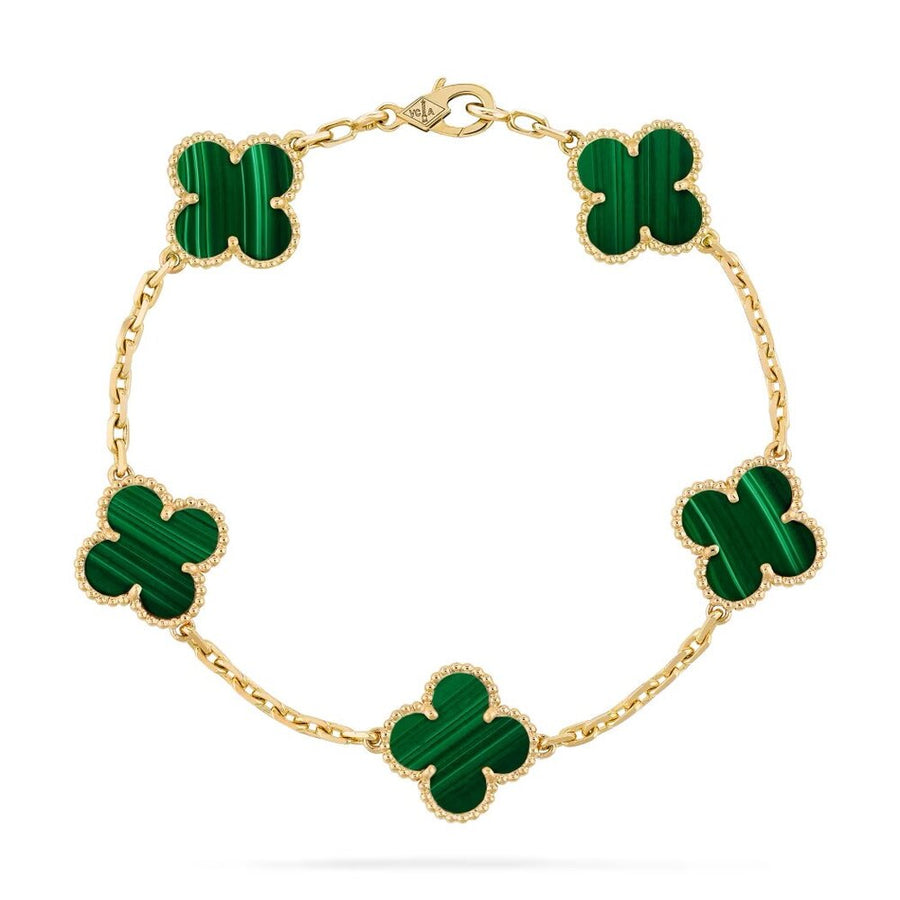 Van Cleef Bileklik Gold-Yeşil - Van Cleef & Arpels aksesuar - görsel 1 | ZAINI
