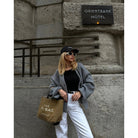 The B + Bag Bonheur Canvas Tote - Bonheur çanta - görsel 3 | ZAINI