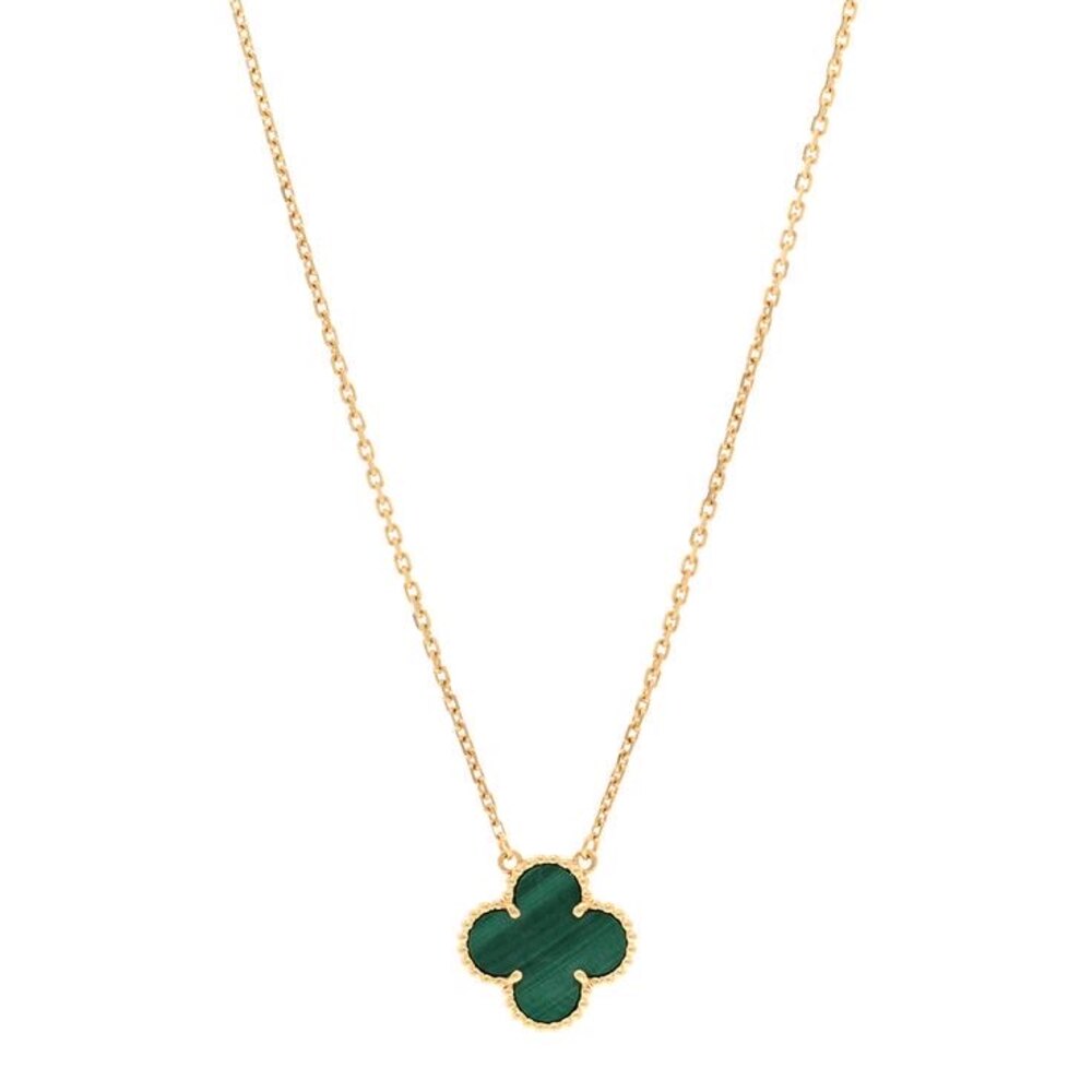 Van Cleef Kolye Gold – Yeşil - Van Cleef & Arpels aksesuar - görsel 1 | ZAINI