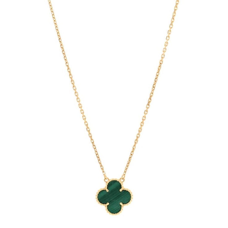 Van Cleef Kolye Gold – Yeşil - Van Cleef & Arpels aksesuar - görsel 1 | ZAINI