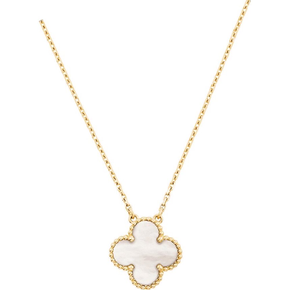 Van Cleef Kolye Gold-White - Van Cleef & Arpels aksesuar - görsel 1 | ZAINI