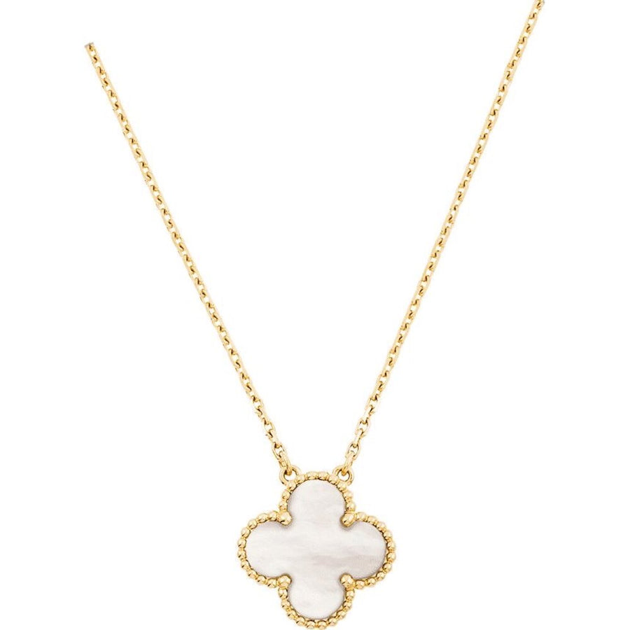 Van Cleef Kolye Gold-White - Van Cleef & Arpels aksesuar - görsel 1 | ZAINI