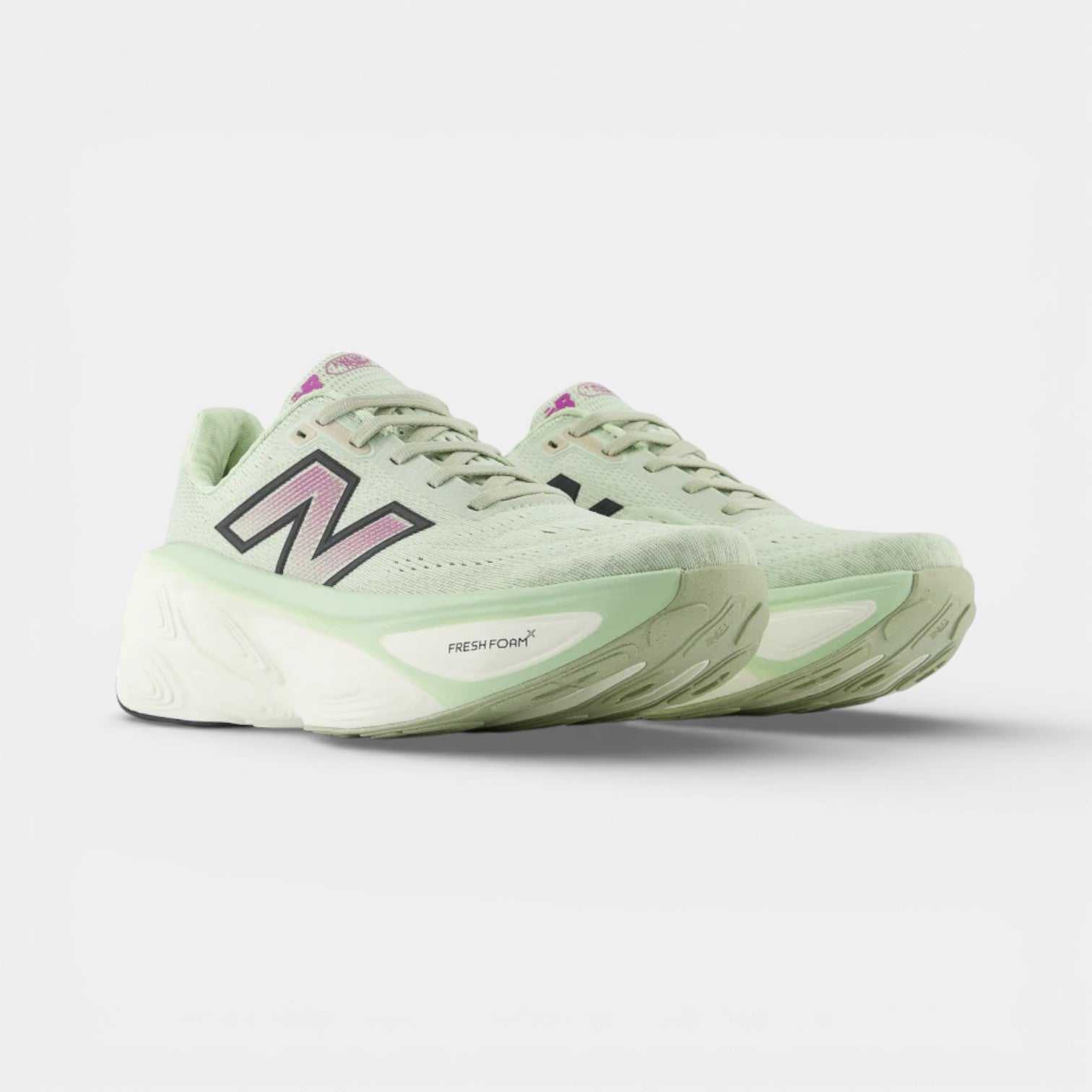 New Balance Fresh Foam x More V5- Natural Mint Purple Fuchsia Black (FIRSAT ÜRÜNÜ) - New Balance ayakkabı - görsel 3…