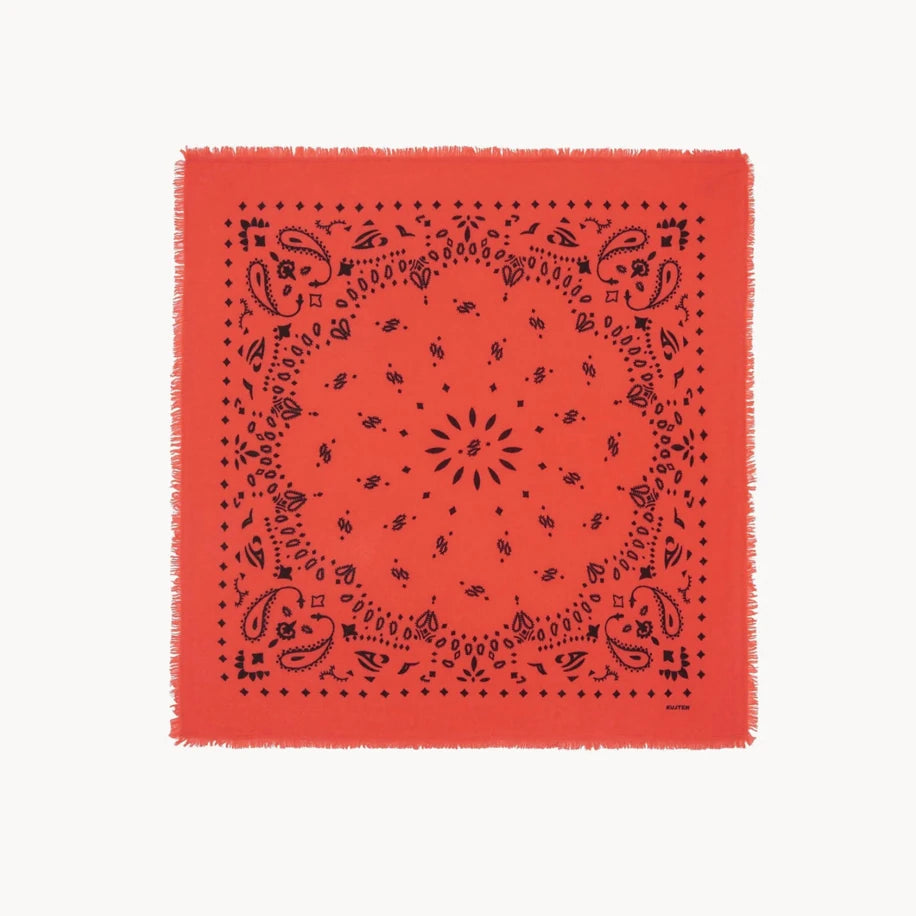 Kujten Large Cashmere Bandana Hachiko Orange - Kujten aksesuar - görsel 1 | ZAINI