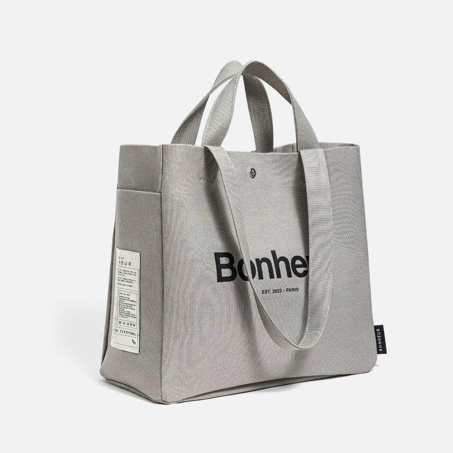 BONHEUR N°4 Kanvas Çanta - Suede Gray - Bonheur çanta - görsel 1 | ZAINI