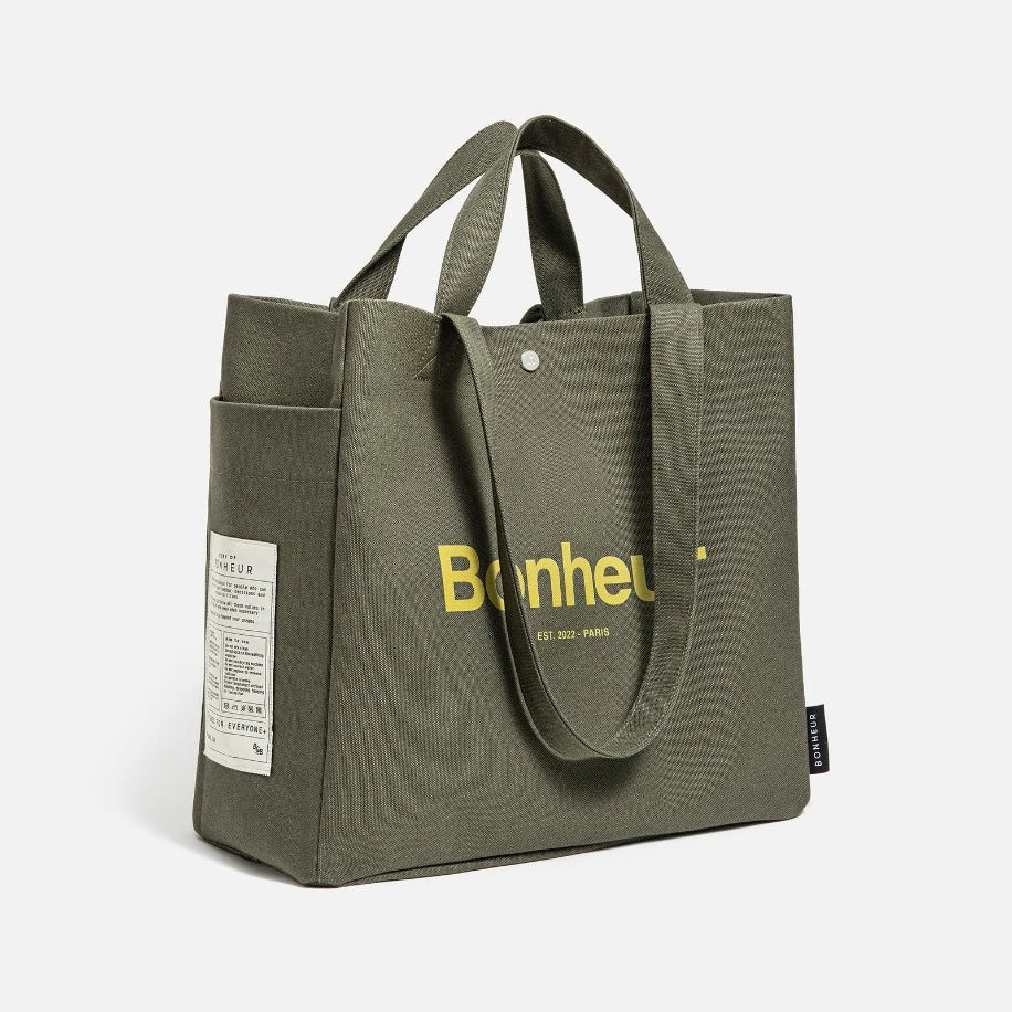 BONHEUR N°4 Kanvas Çanta- Green Splash - Bonheur çanta - görsel 1 | ZAINI