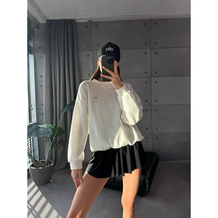 Alo Yoga Sweatshirt Beyaz “ Premium “ - Alo Yoga giyim - görsel 1 | ZAINI